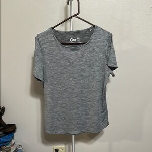 Gray Striped Women's Top
